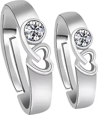 Reliable Silver Stainless Steel Couple Ring-thumb1