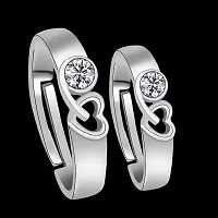 Reliable Silver Stainless Steel Couple Ring-thumb1