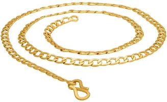 Alluring Golden Stainless Steel Chain For Men-thumb1