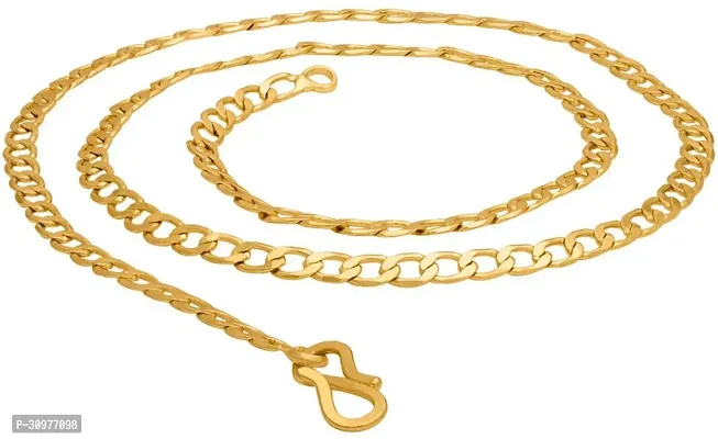 Alluring Golden Stainless Steel Chain For Men-thumb2