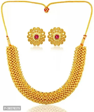 Stylish Gold Plated Alloy Jewellery Set For Women-thumb0