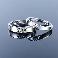 Reliable Silver Stainless Steel Couple Ring-thumb3