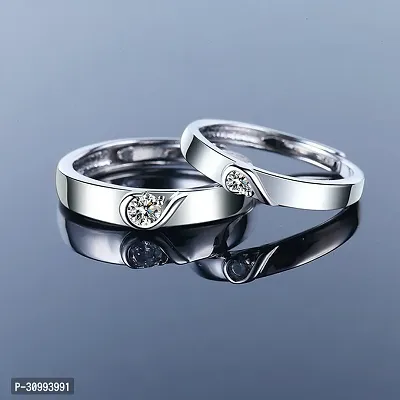 Reliable Silver Stainless Steel Couple Ring-thumb4