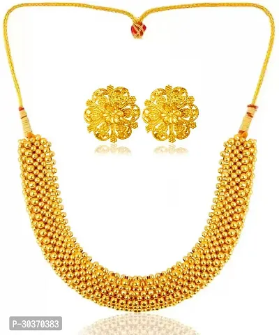 Stylish Gold Plated Alloy Jewellery Set For Women-thumb0