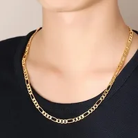 Alluring Golden Stainless Steel Chain For Men-thumb2