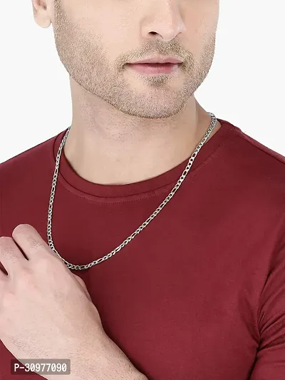 Alluring Silver Stainless Steel Chain For Men-thumb3