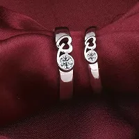 Reliable Silver Stainless Steel Couple Ring-thumb2