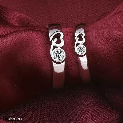 Reliable Silver Stainless Steel Couple Ring-thumb3