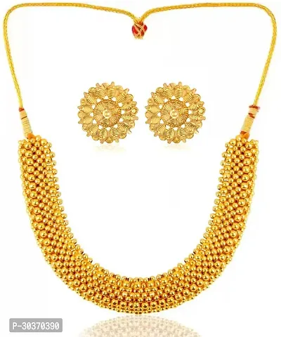 Stylish Gold Plated Alloy Jewellery Set For Women-thumb0