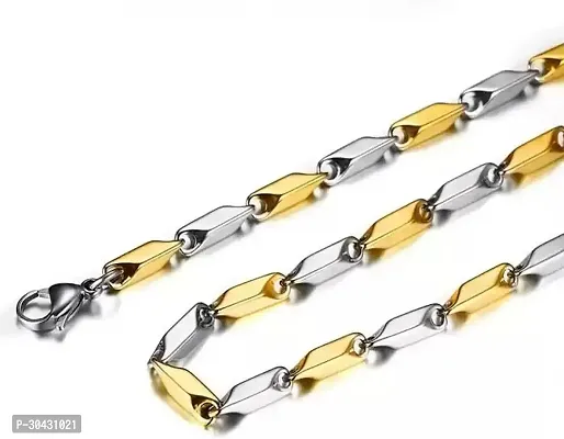 Alluring Multicoloured Stainless Steel Chain For Men-thumb3