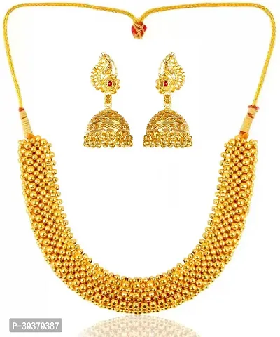 Stylish Gold Plated Alloy Jewellery Set For Women-thumb0