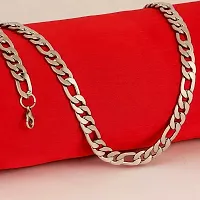 Alluring Silver Stainless Steel Chain For Men-thumb1