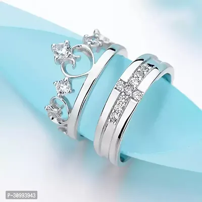 Reliable Silver Stainless Steel Couple Ring-thumb4