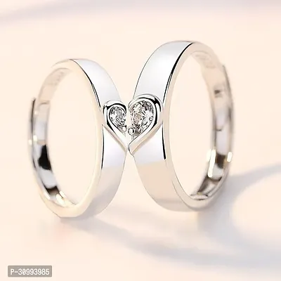 Reliable Silver Stainless Steel Couple Ring-thumb3