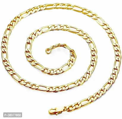 Alluring Golden Stainless Steel Chain For Men-thumb0