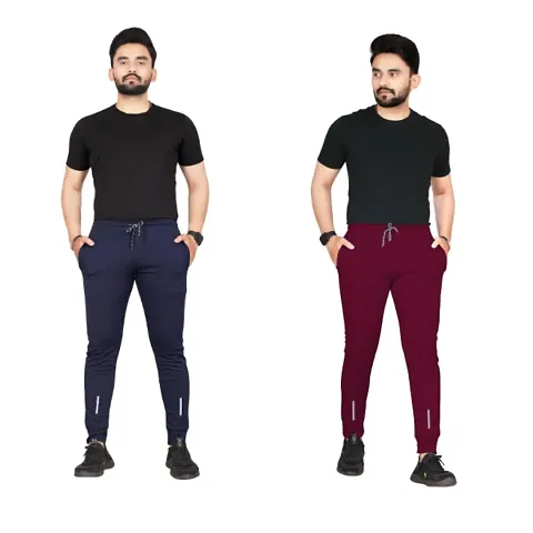 Best Selling Polyester Regular Track Pants For Men 