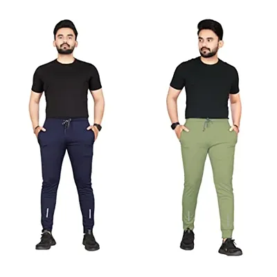 Mens Solid Lycra Slim Fit Stretchable Casual Wear Comfortable Formal Trousers  PantCombo Pack Of 1