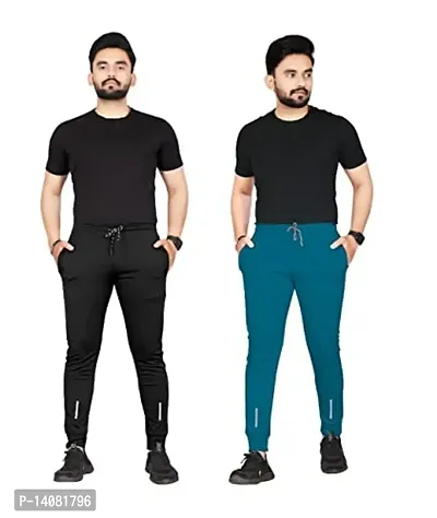 Buy men's sports pants in black with 