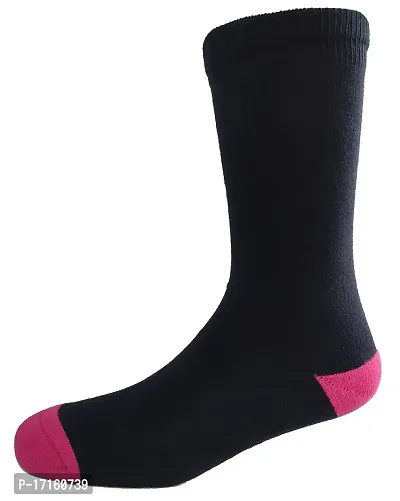 Genteel Ankle Length Cotton socks for men and women | 3 Pairs cotton socks | Dark Navy  Rose color Cotton socks | Ankle Length Cotton | Best Price Socks | Combo socks for Men?s  Women?s.-thumb0