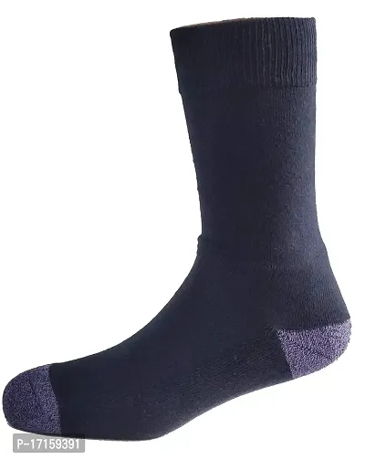 GENTEEL: Full Length Cotton Rich Socks for Men | Cool  Fresh Technology | Dark Navy Color Socks | Violet Color Socks | Free size Socks | Cotton Socks | Full Length Cotton Socks | Combo Pack Socks | Socks Offers-thumb0