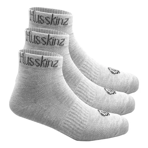 HUSSKINZ: Men's Ankle Length Formal/Casual Socks | Maximum Grip Ankle Socks for Men and Women | FREE SIZE