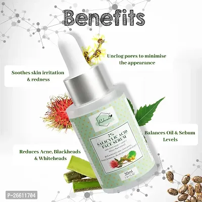 Natural Face serum for Brightening  Whitening 2% Salicylic Acid with willow bark extract for Skin Glow  Fairness | Skin Whitening  Brightening  Pimple/Acne Removal | Face serum for Dry skin and Oi-thumb4