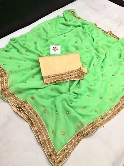 Attractive Chanderi Cotton Saree with Blouse piece 