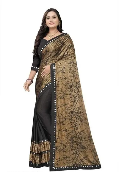 Daily Wear Lycra Saree with Blouse piece