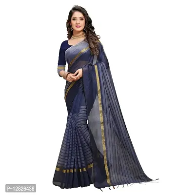 Daily Wear Polycotton Saree with Blouse piece