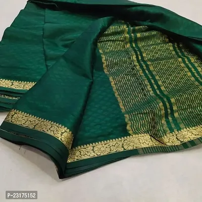 Mysore Silk Zari Woven Design Sarees with Blouse Piece