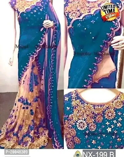 Georgette Embroidered Sarees For Women
