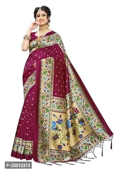 Printed Ploy Georgette Saree with Blouse Piece-thumb0