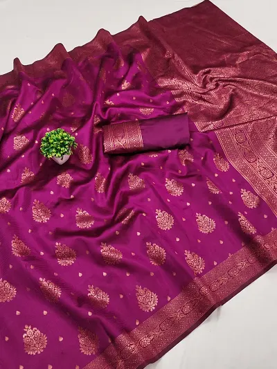 Designer Banarasi Silk Jacquard Saree with Blouse Piece