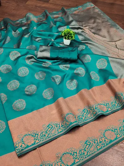 Designer Banarasi Silk Jacquard Saree with Blouse Piece