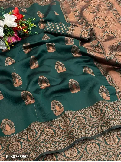 Stylish Art Silk Saree Jacquard Weaving Zari Saree For Women