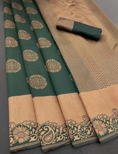 Stylish Art Silk Saree Jacquard Weaving Zari Saree For Women