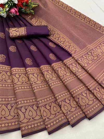 Stylish Art Silk Saree Jacquard Weaving Zari Saree For Women