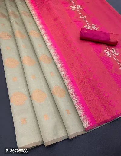 Stylish Art Silk Saree Jacquard Weaving Zari Saree For Women