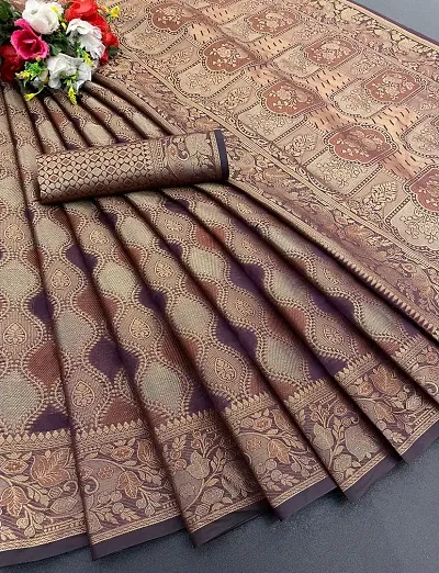 Most Demanded Fency Banarasi Silk Jacquard Weaving Work Saree