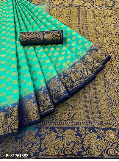 Banarasi Soft Silk Woven Design Saree with Blouse piece