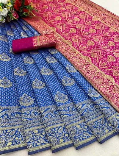 Most Demanded Fency Banarasi Silk Jacquard Weaving Work Saree