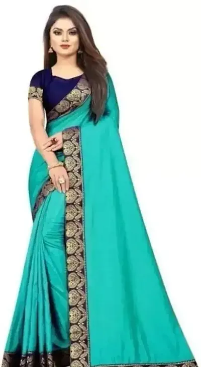 Elegant Chanderi Saree with Blouse piece For Women