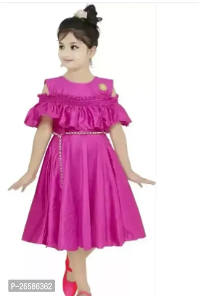 Designer Girls Casual Wear Frock Dress