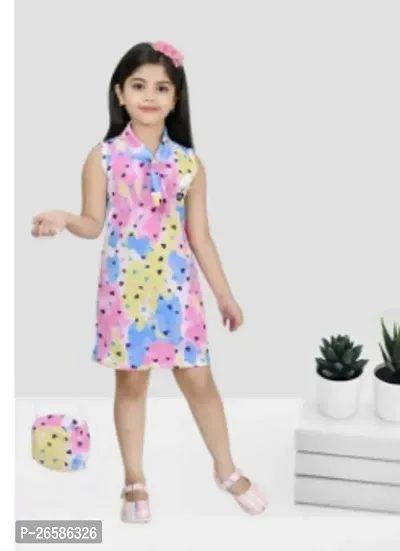 Designer Girls Casual Wear Frock Dress-thumb0