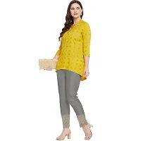 SriSaras Women's Regular Fit Silk Gold Border Pants/Trousers (2XL, Silver)-thumb3