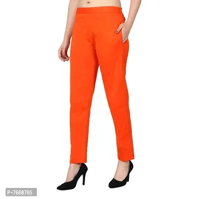 SriSaras Women's Premium Cotton Trousers/Pants-thumb4