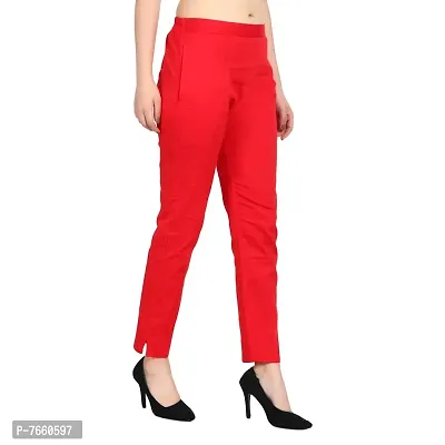 SriSaras Women's, Girl's Regular Fit Cotton, Spandex Trouser-thumb5