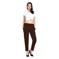 SriSaras Women's Premium Cotton Trousers/Pants-thumb3