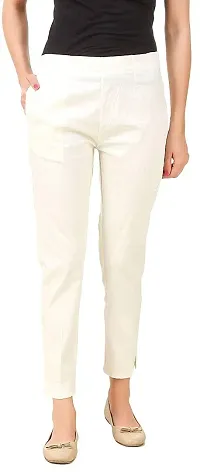 SriSaras Women's Regular Fit Cotton Trouser-thumb2