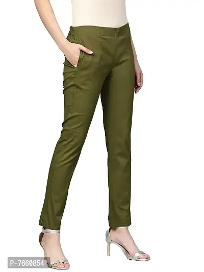 Buy Fablestreet Beige Cotton Trousers for Women Online @ Tata CLiQ
